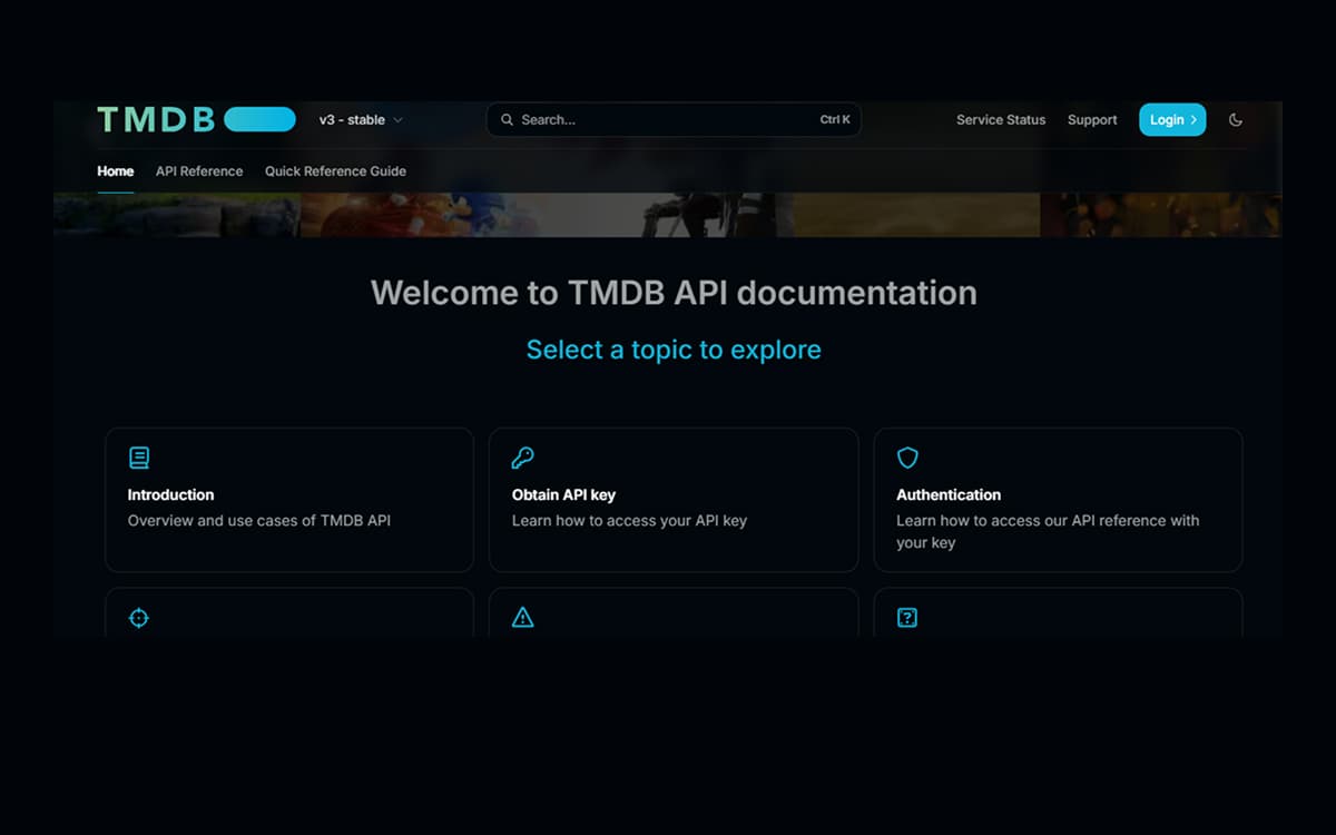 project TMDB API Documentation with Mintlify