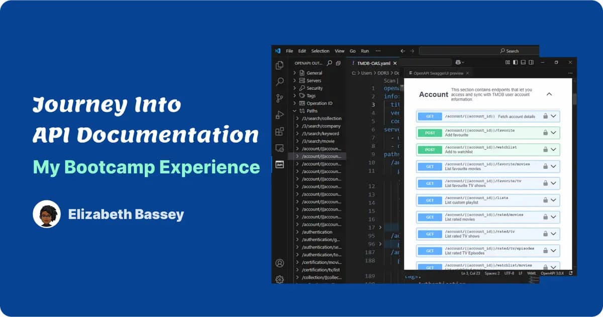 Journey into API Documentation  - My Bootcamp Experience blog banner